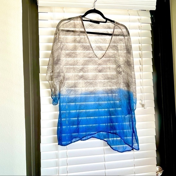 Gypsy 05 Gorgeous Silk Tie Dye Tunic Top, Swim Cover! Versatile & Sexy! … - Picture 8 of 13